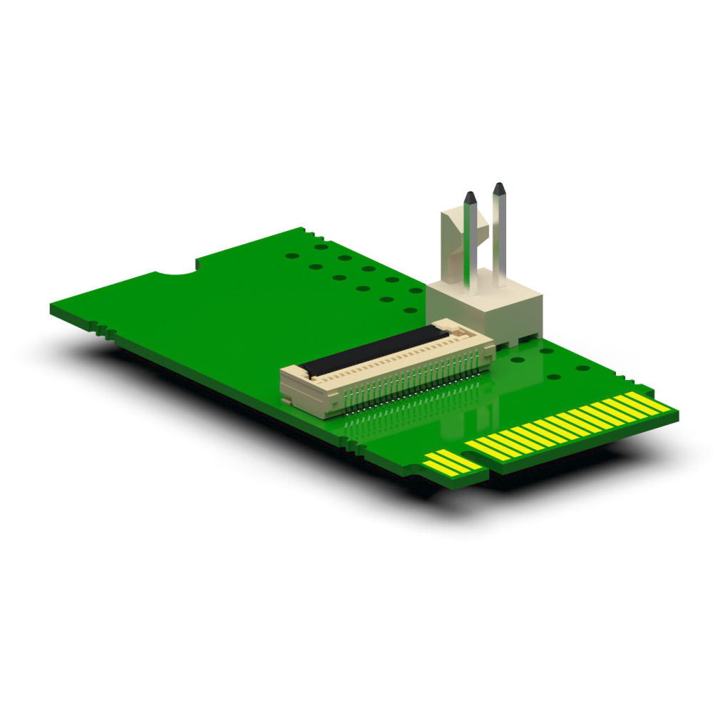 Adapter board for xiX X2 cameras - flex to PCIe M.2 | XIMEA.com